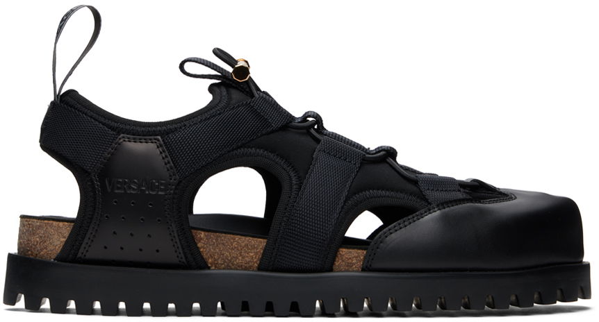 Tenisky a topánky Versace Black Medusa Track Sandals Čierna | 1014481_1A02265, 0