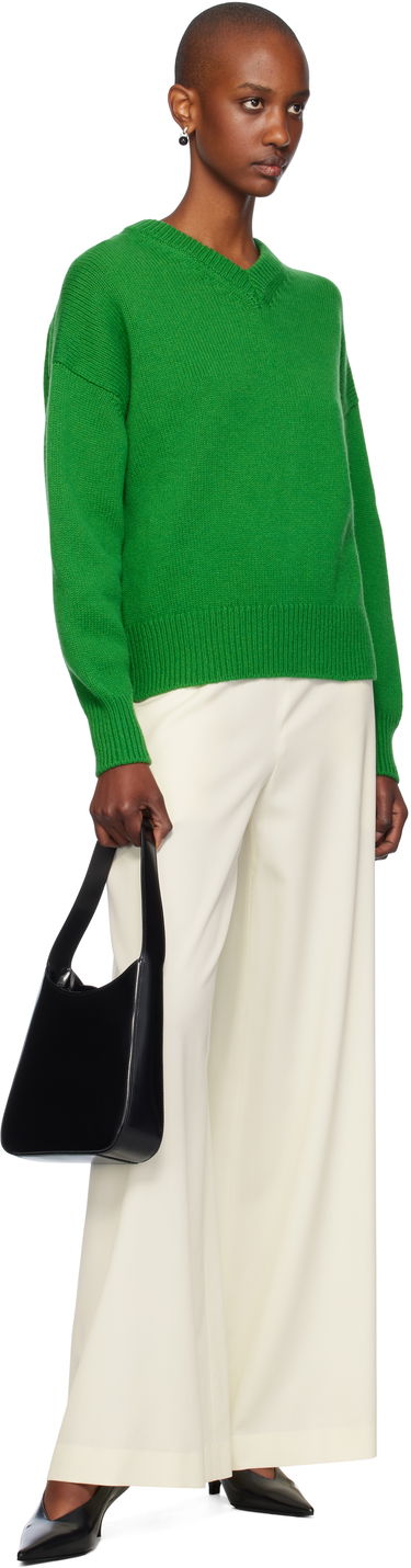 Sveter &Daughter Slouch V-Neck Sweater Zelené | F2205, 3