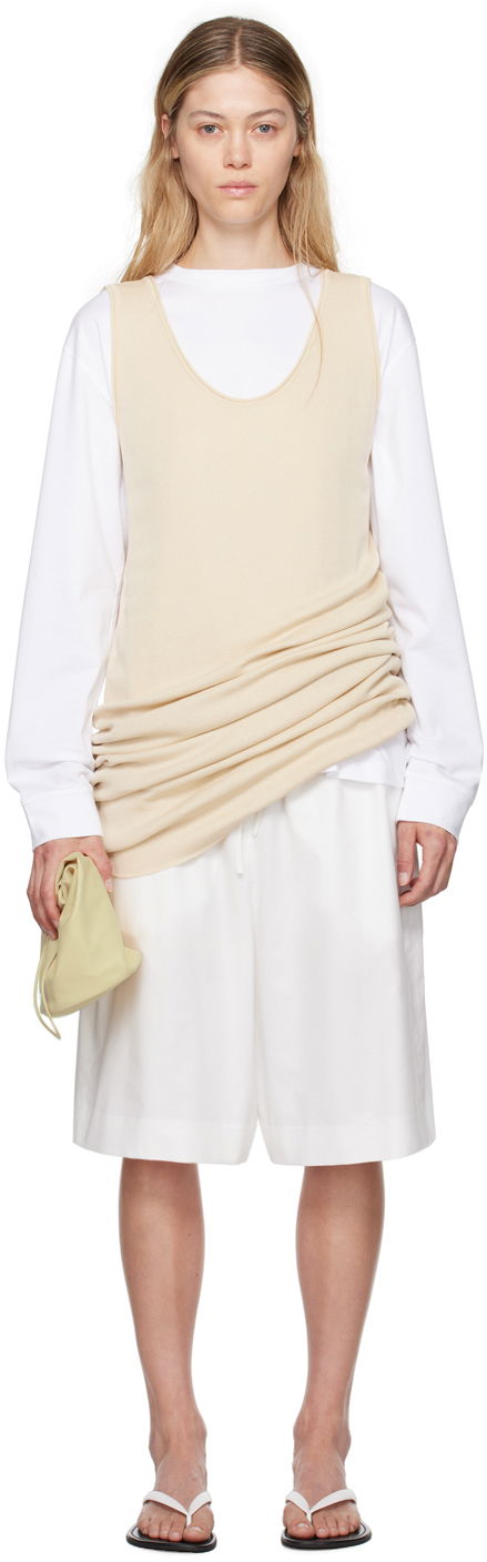 Tielko The Row Beige Sleeveless Midi Dress Béžová | 8047-Y733, 0