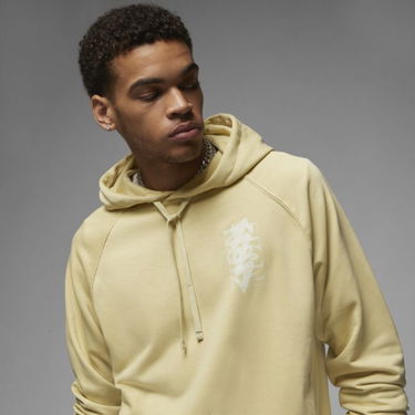Mikina Jordan ZION Fleece Hoodie Béžová | DX6587-783, 3