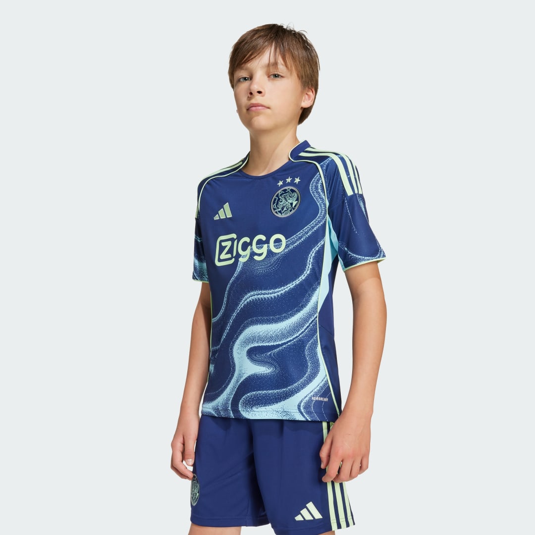Dres adidas Performance Ajax Amsterdam 25/26 Kids' Away Jersey Modrá | JI7218, 0
