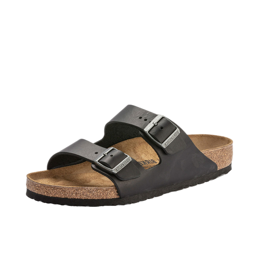 Tenisky a topánky Birkenstock Arizona Natural Leather Narrow Fit Čierna | 1023141