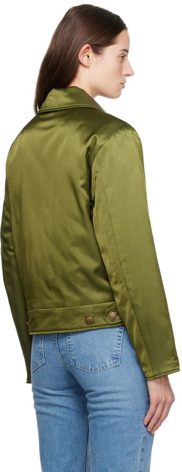 Bunda rag & bone Rag & Bone Women's Satin Bomber Jacket Zelené | WAW23H2009KM09, 2