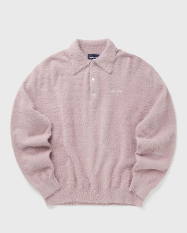 Polo tričko thisisneverthat Shaggy Knit Polo Ružová | TN243KKNPK08PNK, 0