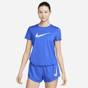 Tričko Nike Dri-FIT One Swoosh Short Sleeve Running Top Modrá | FN2618-405, 0