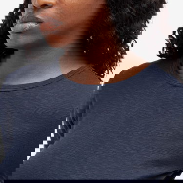 Tričko YMC YMC Earth Charlotte Short Sleeve Top Modrá | Q6AZB-NAVY, 5
