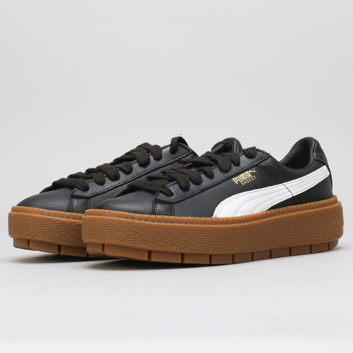 Tenisky a topánky Puma Platform Trace L Wn's black - white Čierna | 366109 01, 0