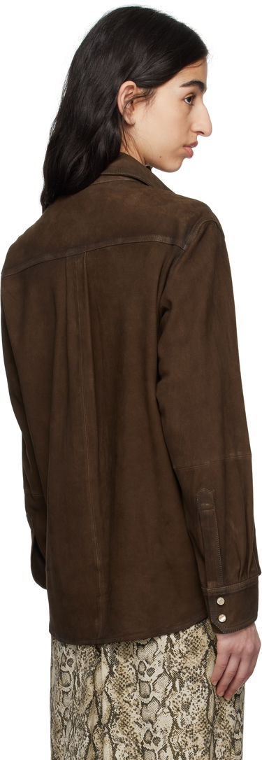 Košeľa ISABEL MARANT Isabel Marant Danisia Suede Shirt Hnedá | CH0231FA-C2B03I, 2