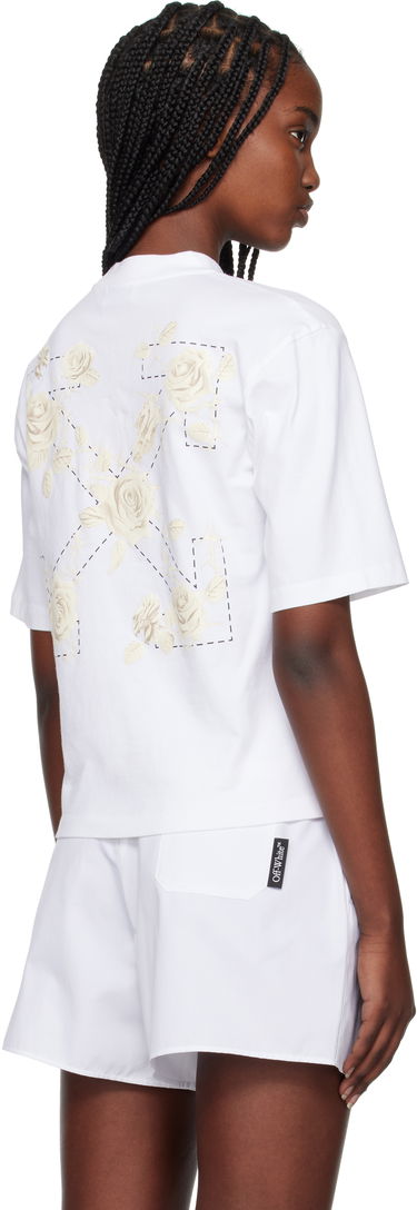 Tričko Off-White Off-White Roses Arrows Boxy T-Shirt Biela | OWAA124S25JER0010110, 2