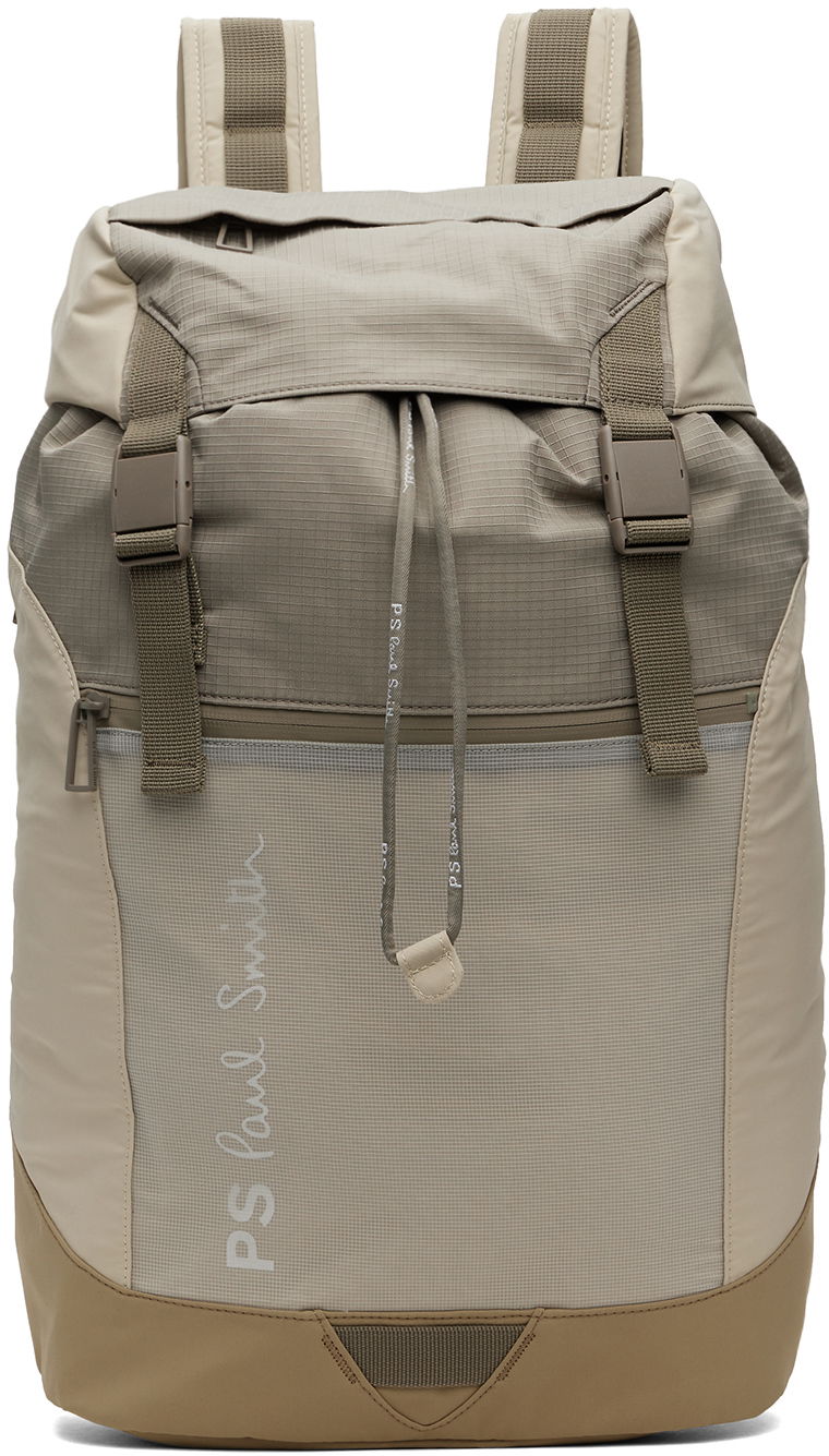Batoh Paul Smith PS Paul Smith Paneled Backpack Béžová | M2A-7548-MARCHI-63-0, 0