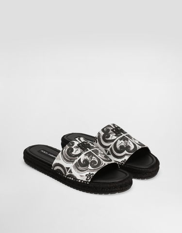 Doplnky Dolce & Gabbana Dolce & Gabbana Shell-Print Espadrille Slides Rôznofarebný | A80544AJ235IU3TN, 1