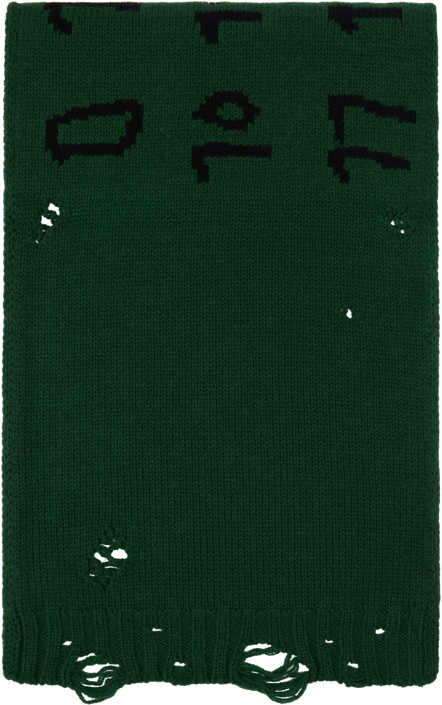 Šál Maison Margiela Numeric Knitted Scarf Zelené | S62TE0052 M13074, 0