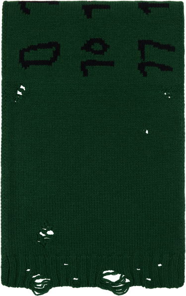 Šál Maison Margiela Numeric Knitted Scarf Zelené | S62TE0052 M13074, 0