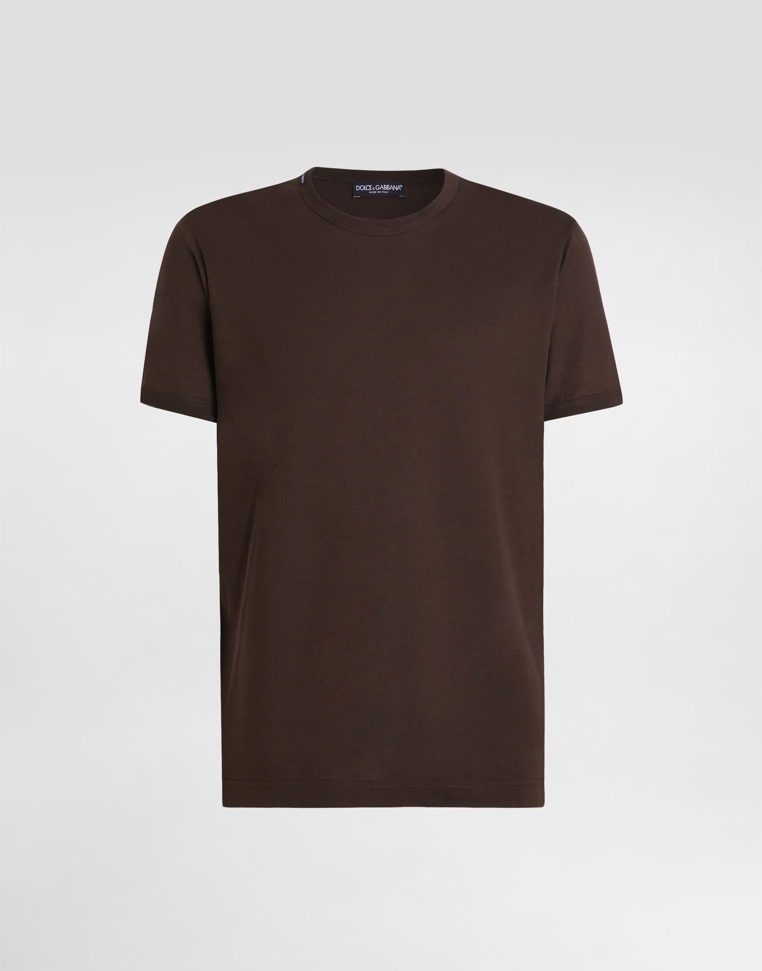 Tričko Dolce & Gabbana Dolce & Gabbana Cotton T-Shirt Hnedá | G8JX7TFU7EQM1213, 0