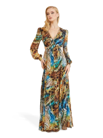 GUESS Marciano All Over Print Long Dress 3BGK517068Z