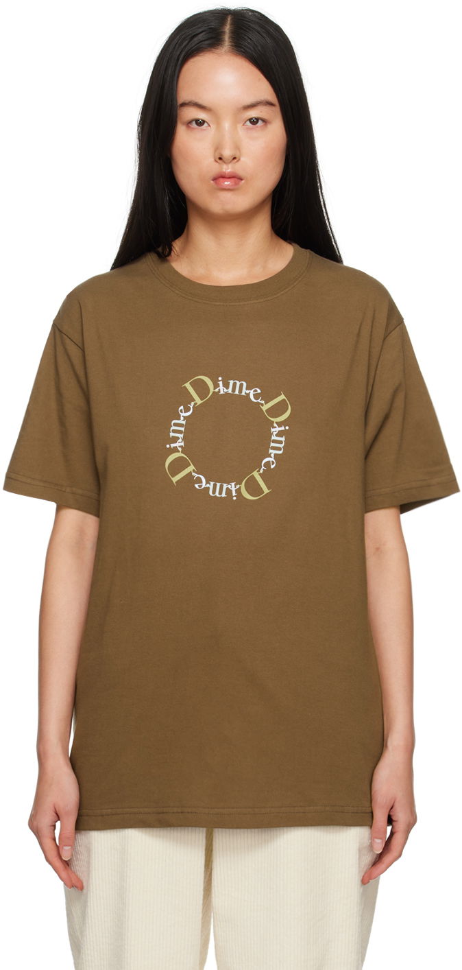 Tričko Dime BFF T-Shirt Hnedá | DIME23D2F28BRW, 0