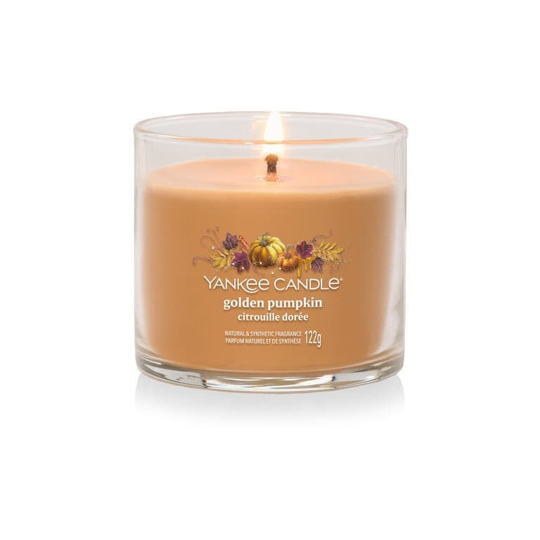 Sviečka Yankee Candle Signature Tumbler Small Golden Pumpkin Oranžová | 43507, 1