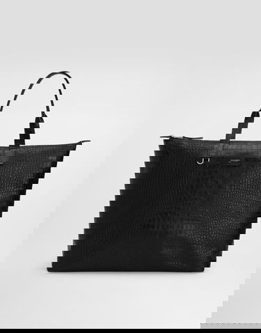 Tote bag Dolce & Gabbana Dolce & Gabbana Large Crocodile-Print Calfskin Shopper Čierna | BM2374AS42280999, 0