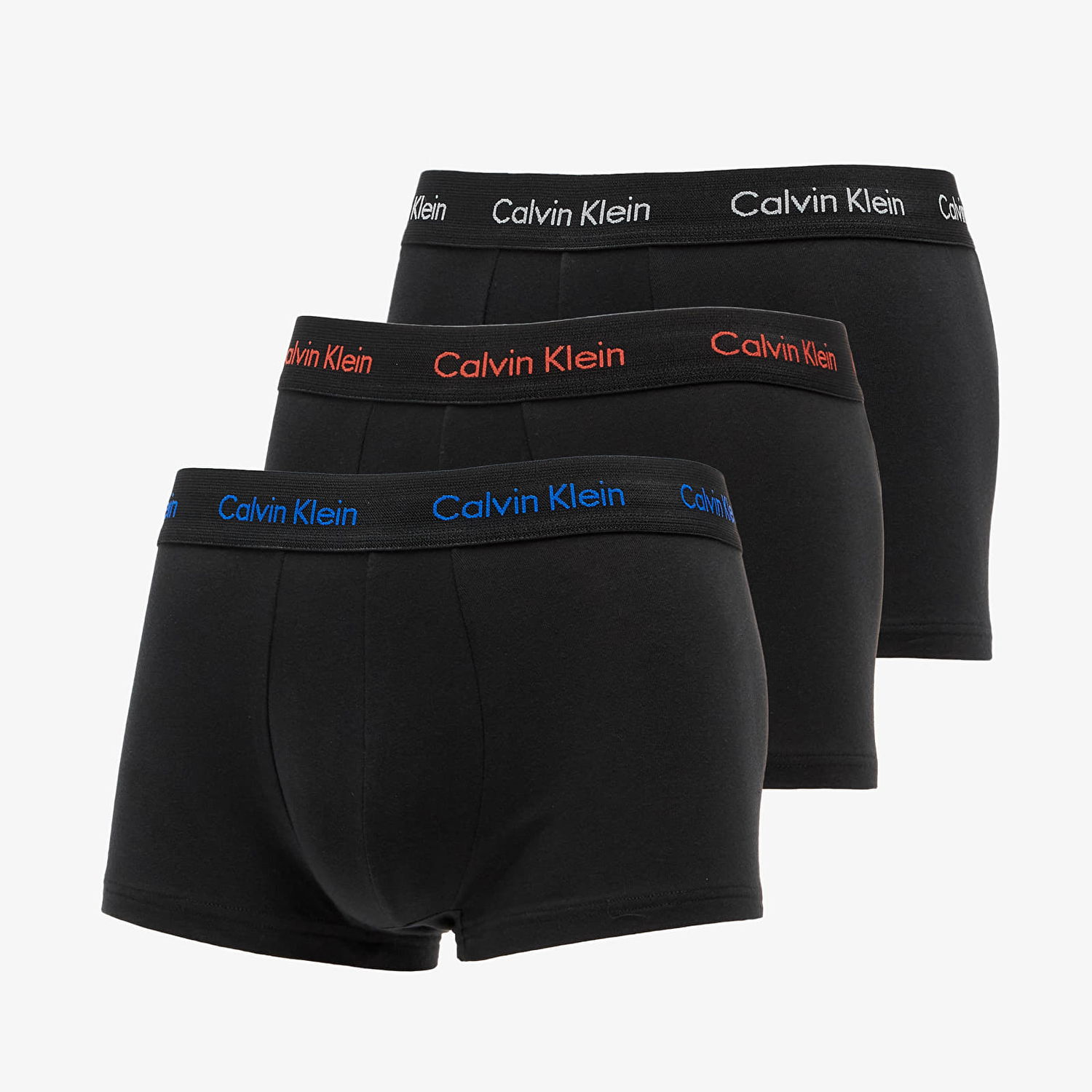 Boxerky CALVIN KLEIN Cotton Stretch Low Rise Trunk 3Pk Čierna | U2664G WHN, 0