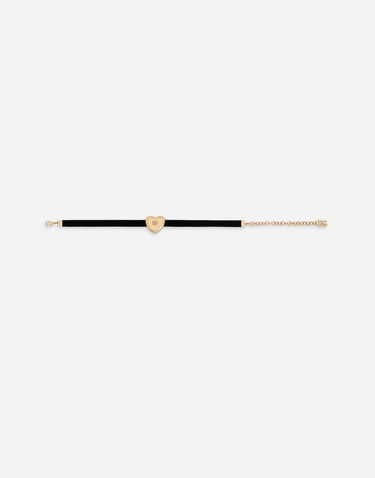 Náhrdelník Dolce & Gabbana Velvet Ribbon Necklace With Logo Rôznofarebný | WNQ8S1W1111N0011, 2