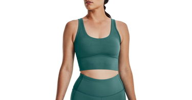 Tielko Under Armour Meridian Fitted Crop Tank Top Zelené | 1373924-722, 1