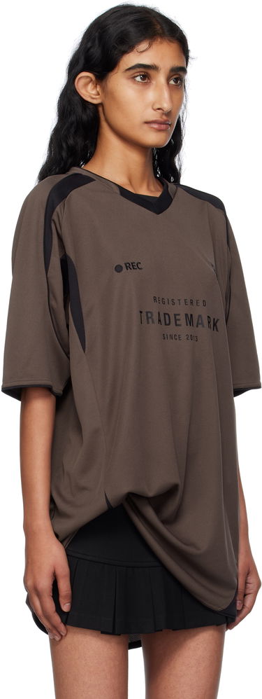 Dres VETEMENTS Vetements 'Trademark' Football T-Shirt Hnedá | UH76TR500C, 4