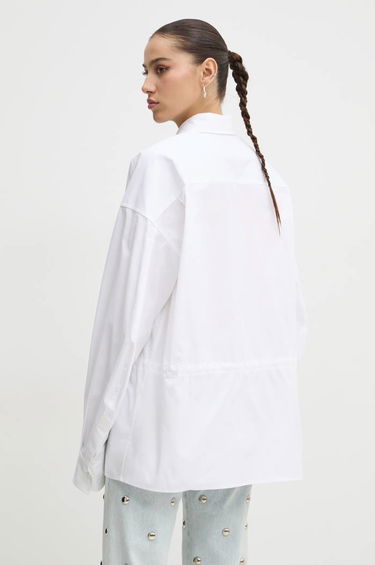Košeľa Fiorucci Fiorucci Relaxed Fit Shirt with Classic Collar Biela | U01FMTLO230CO02WH01, 2