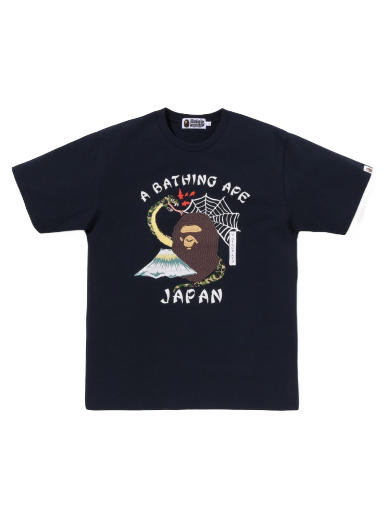 Tričko BAPE Japanese Culture Tee Navy | 1J30-109-014