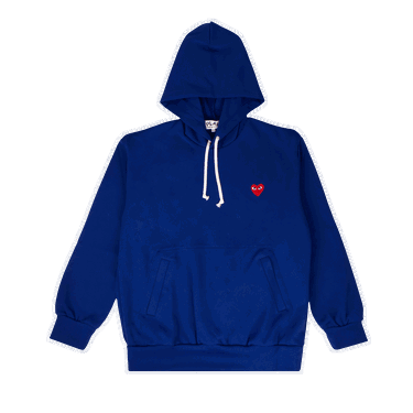 Mikina Comme des Garçons Play Heart Hoodie Navy | az t172 051 2, 0
