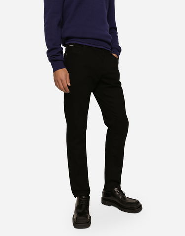 Džínsy Dolce & Gabbana Regular-Fit Stretch Jeans Čierna | GYJCCDG8GW6S9001, 3