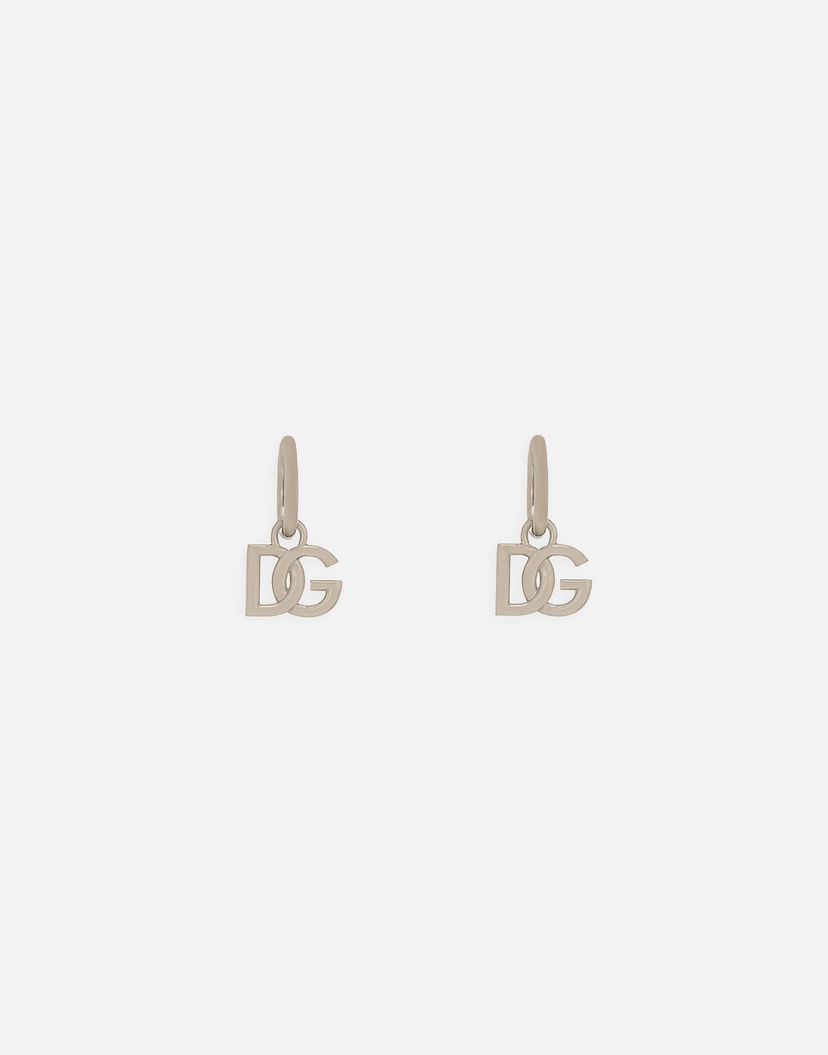 Náušnice Dolce & Gabbana Metal DG Logo Earrings Metalická | WEN5L3W1111G7657