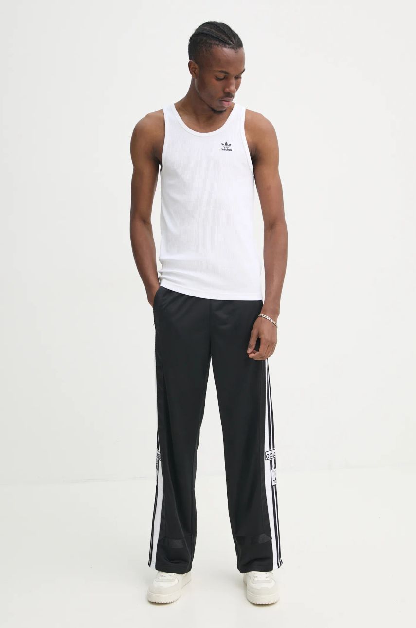 Black Training Pants with Stripes