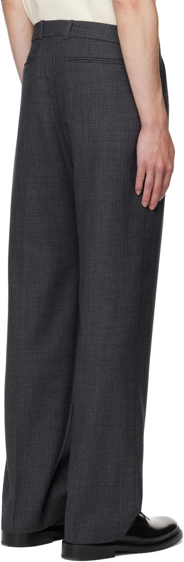 Nohavice OUR LEGACY OUR LEGACY Pinstripe Slacks Šedá | M4254SS, 2