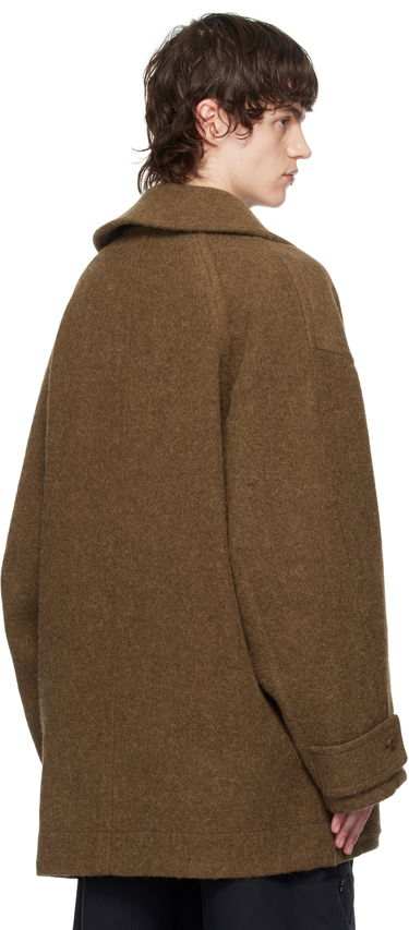 Kabáty LEMAIRE Lemaire Short Duffle Coat Hnedá | CO1089 LF504, 2