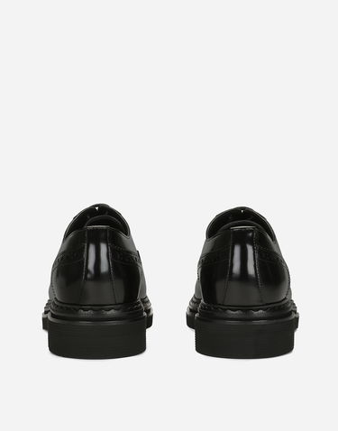 Tenisky a topánky Dolce & Gabbana Brushed Calfskin Lacing Flat Čierna | CN0101A120380999, 2