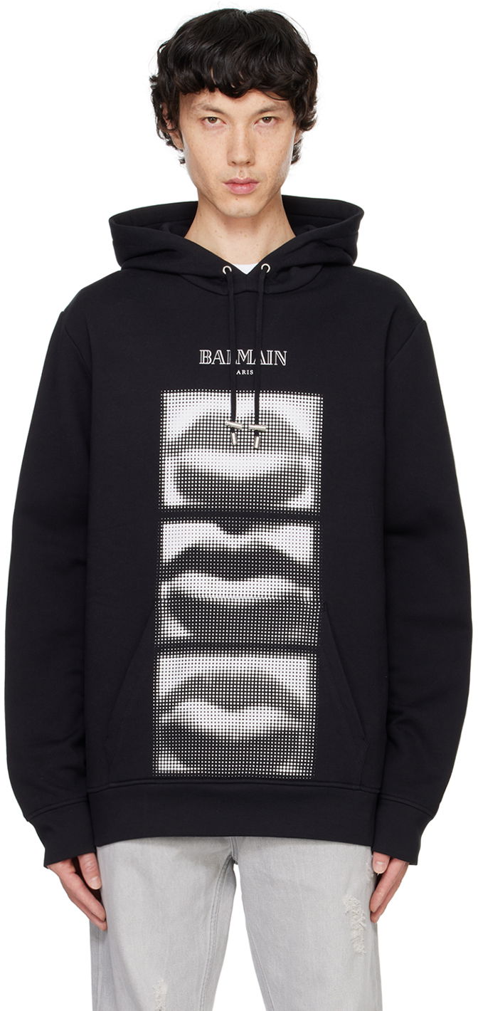 Balmain Lips Print Hoodie