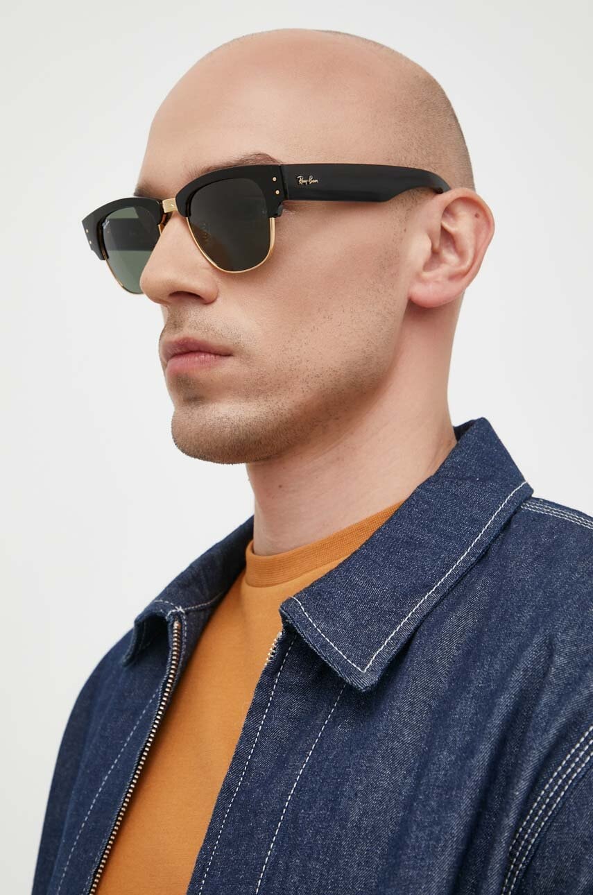 Slnečné okuliare Ray-Ban Half-Rim Sunglasses MEGA CLUBMASTER Čierna | 0RB0316S, 1