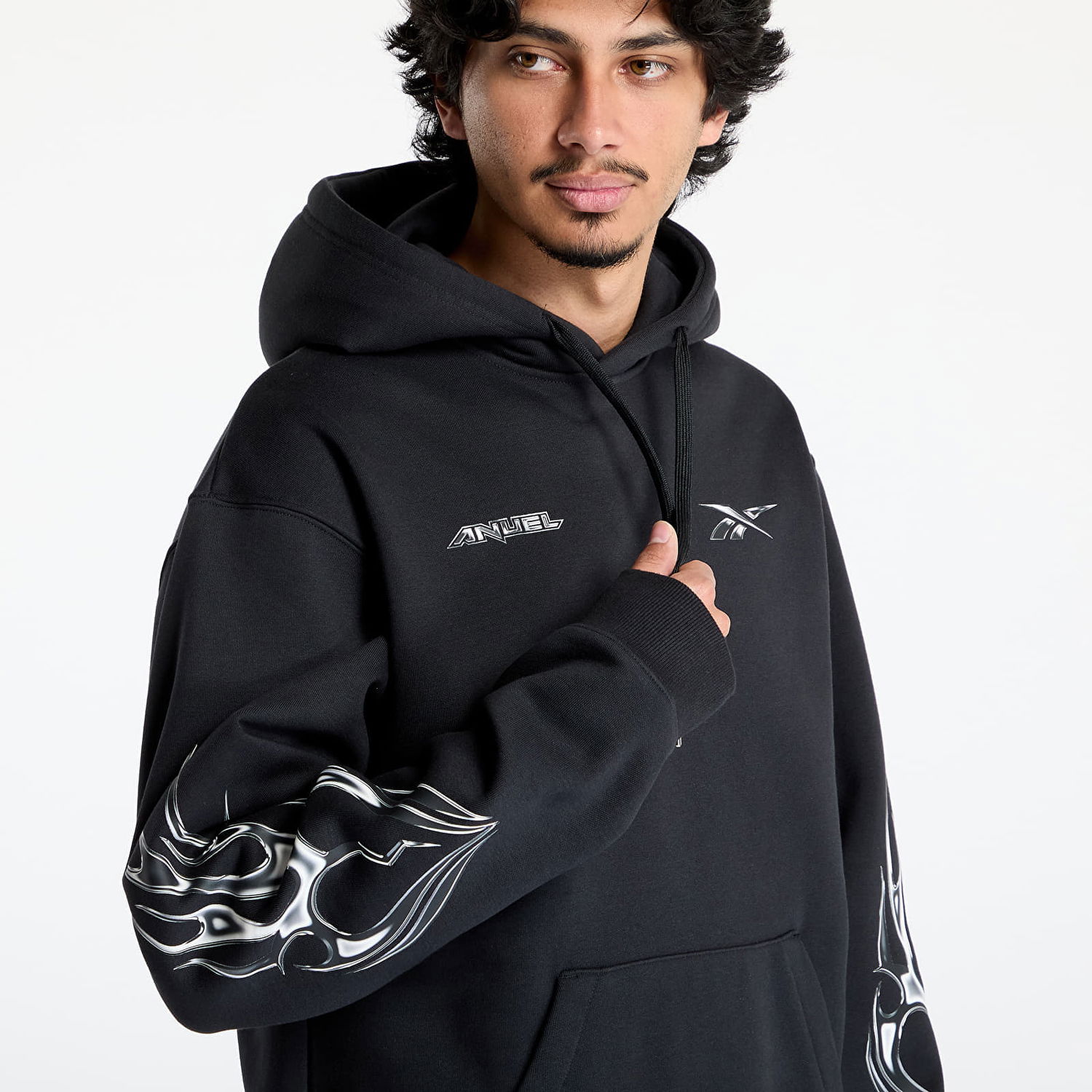 Mikina Reebok Anuel Hoodie Čierna | 100228282, 1