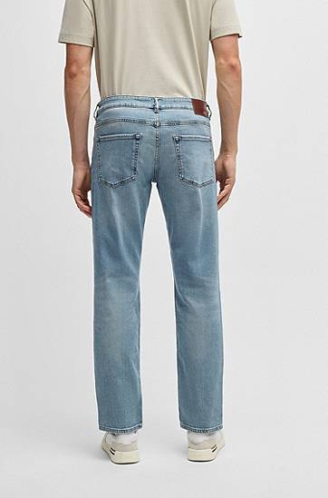 Džínsy BOSS Maine Regular-Fit Comfort-Stretch Jeans Modrá | 50514237, 1