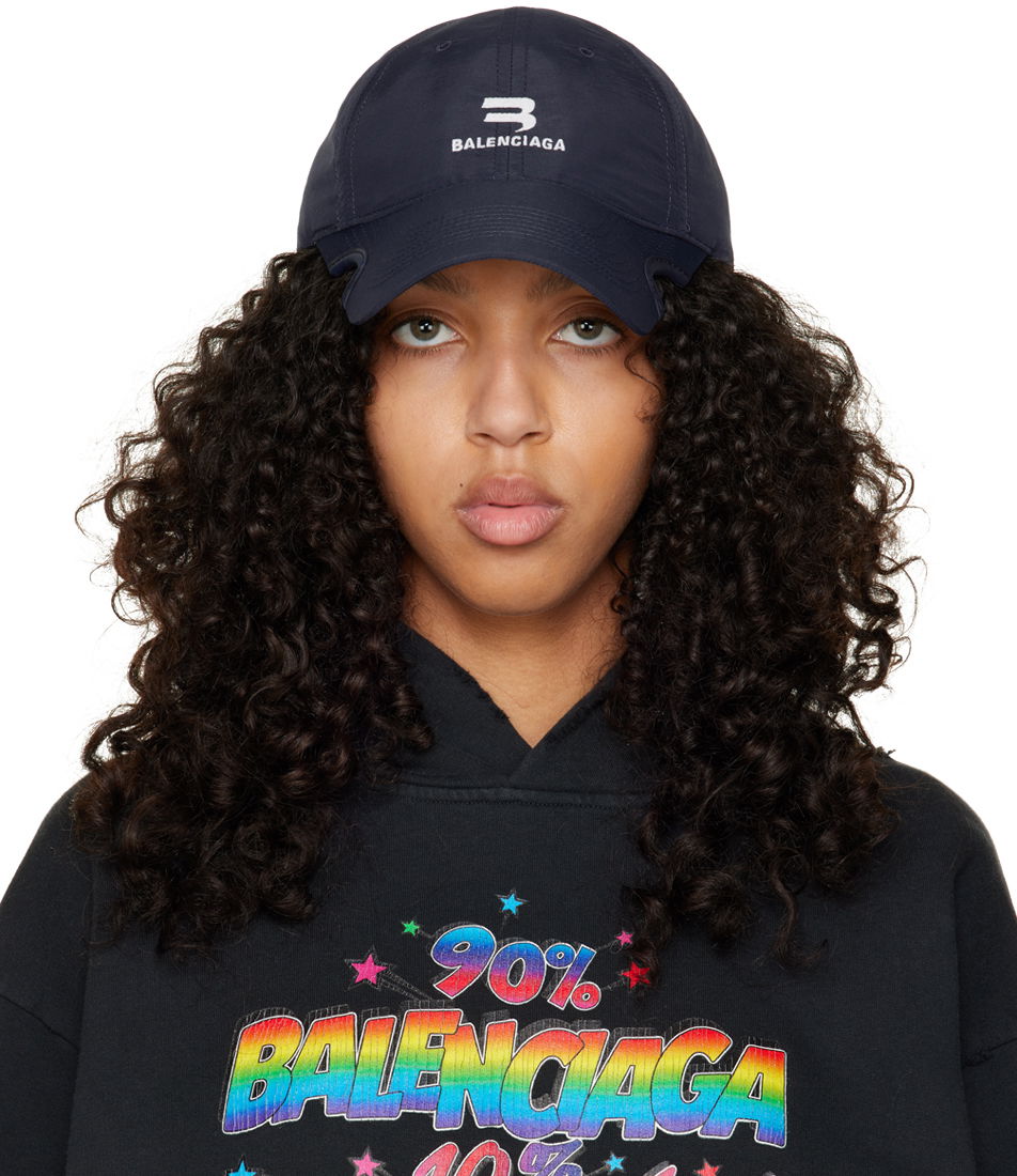 Šiltovka Balenciaga White Notch Tracksuit Cap Čierna | 704102 459B1, 0