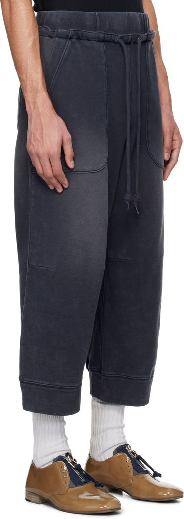 Tepláky R13 R13 Deconstructed Cropped Sweatpants Modrá | R13MK254-001BG, 1