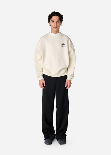 Mikina AXEL ARIGATO Cream Relaxed-Fit Sweatshirt Biela | A3000001, 4