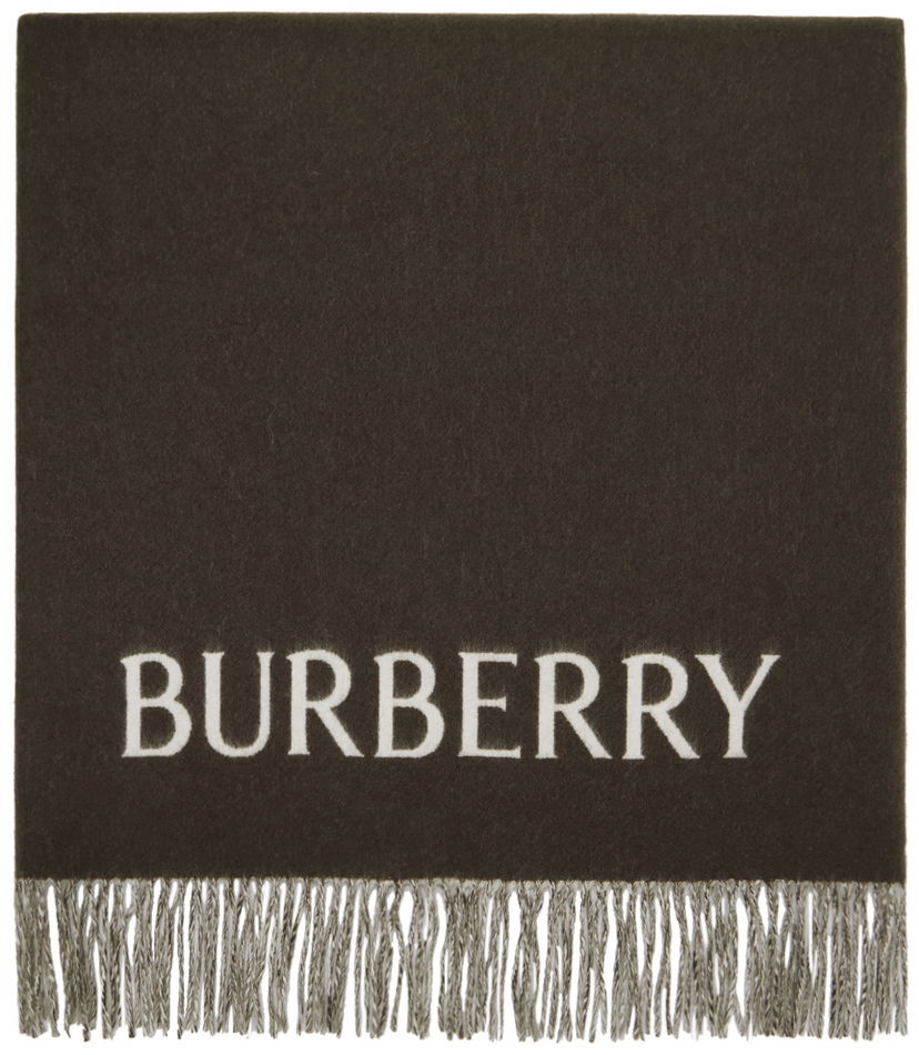 Šál Burberry Cashmere Scarf Gray / Off-White Rose Šedá | 8079622