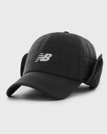 Čiapky a klobúky New Balance Quilted Baseball Cap with Earflaps Čierna | NBL-NBCEF03YEW-K6, 0