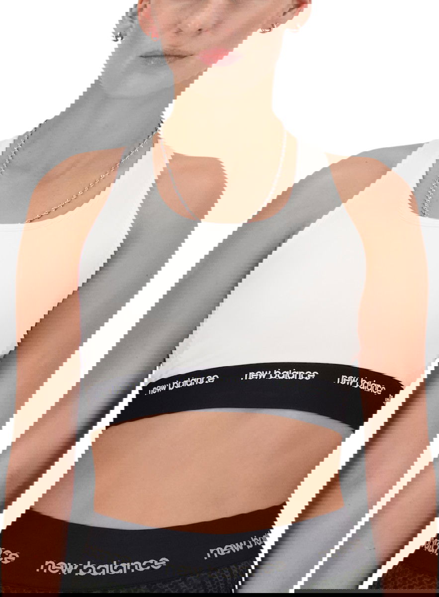 Podprsenka New Balance Sleek Medium Support Sports Bra Biela | wb41048-wt, 0