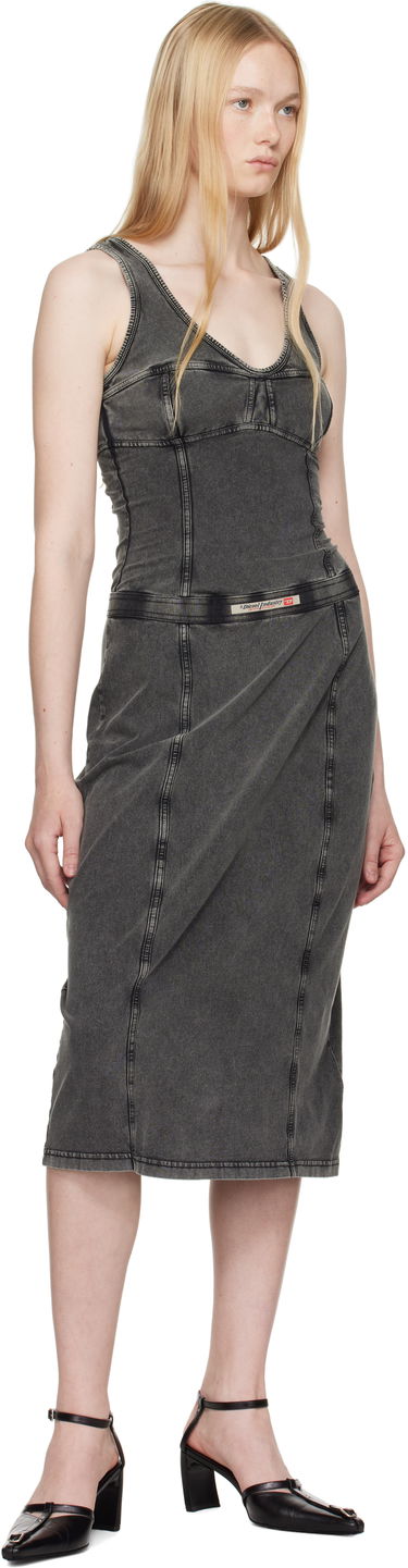 Šaty Diesel Diesel D-Inny Midi Dress Šedá | A16591 0NJBJ, 3