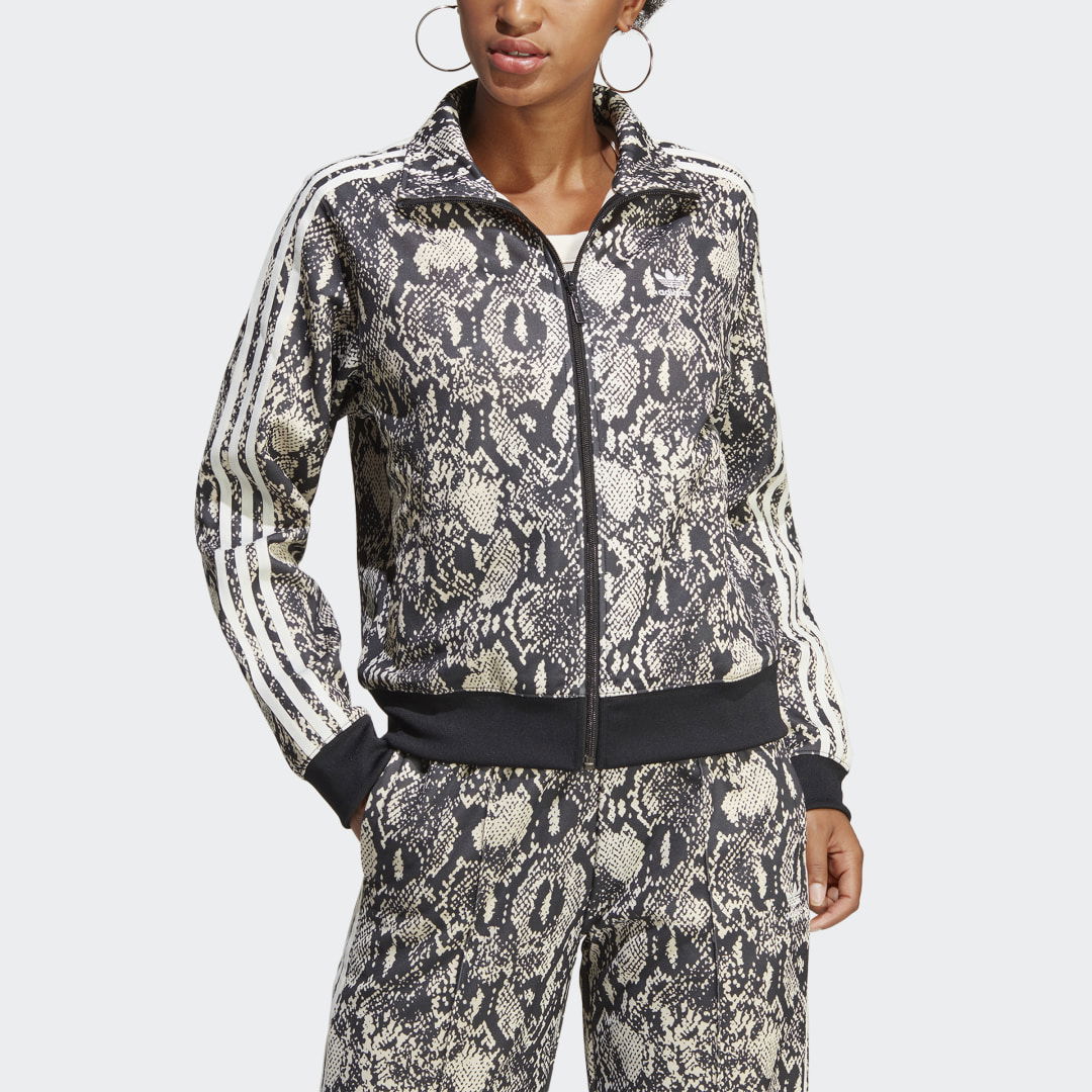 Python Allover Print Track Top