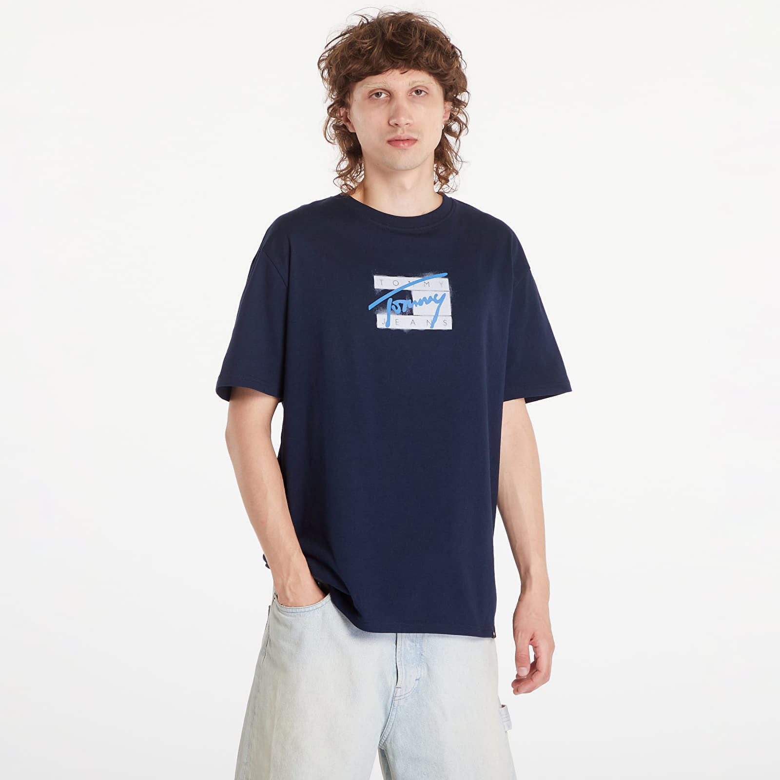 Regular Street Flag Tee Dark Night Navy