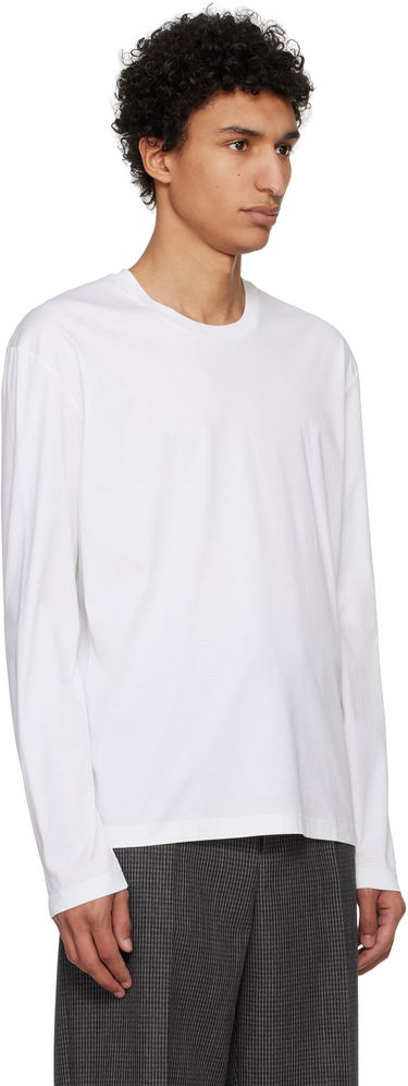 Tričko Jil Sander Jil Sander Logo Flag Long Sleeve T-Shirt Čierna | J22GC0201_J45051, 4