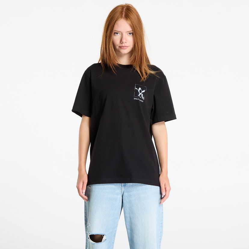 Tričko DAILY PAPER Daily Paper Shadow Grid Short Sleeve T-Shirt Čierna | 2521099